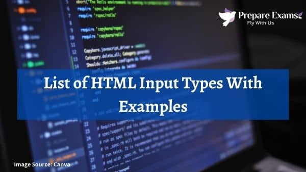 List of HTML Input Types With Examples